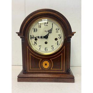Westminster Chime Mantel Vintage Sligh Mechanical Clock Franz Hermes Two Jewels